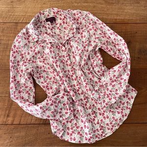 J.Crew Floral Button-Up Shirt 100% Cotton